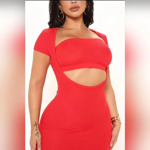 Jolie & Joy Red Maxi Dress *nwt* - Picture 3 of 8